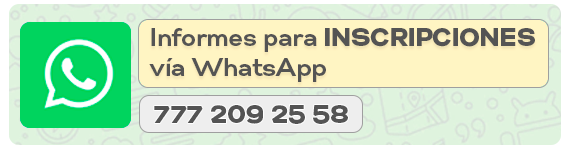 Informes para INSCRIPCIONES vía WhatsApp