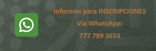 Informes para INSCRIPCIONES vía WhatsApp