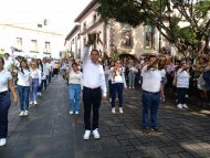 Destaca CESPA su participación en el desfile en conmemoración a la Revolución Mexicana.