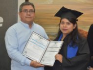 Entrega de certificados a las y los alumnos de Preparatoria Abierta.