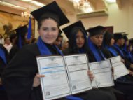 Entrega de certificados a las y los alumnos de Preparatoria Abierta.