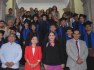 Entrega de certificados a las y los alumnos de Preparatoria Abierta.