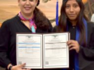 Entrega de certificados a las y los alumnos de Preparatoria Abierta.