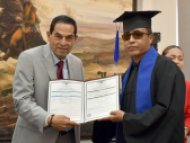 Entrega de certificados a las y los alumnos de Preparatoria Abierta.