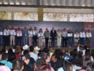 Firma de convenios con alcaldes de las regiones Centro, Oriente y Noreste del estado